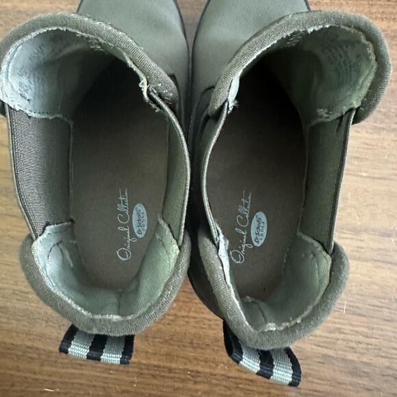 Dr. Scholl's Womens Line Em Up Green Pull On Chelsea Boots Shoes Size 7 - Picture 6 of 8